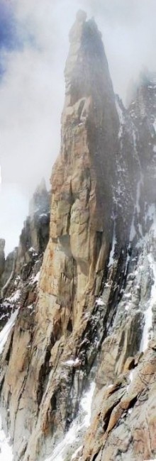 Mt Blanc Area Seitenansicht des crand Cappucin