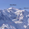 Mai 1982 Skitour Montblanc und Skiabfahrt (nicht auf Bild) von der Aiguille du Midi durch das Vallée Blanche nach Montenvers.