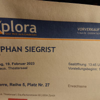 Foto 1 - Ticket Stephan Siegrist Volkshaus 19 02 2023
