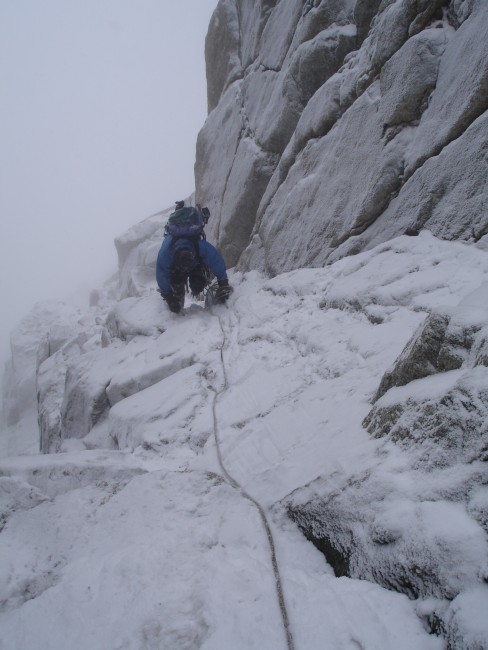 Aiguille du midi S Wand 3850m mixed nach Wettersturz 2005 _167686