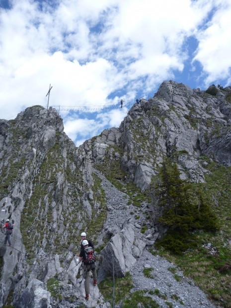 Brunnistoeckli Leichter Klettersteig geeignet fuer Einsteiger