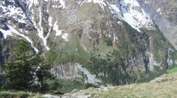 Ende des Klettersteig Fuerenwand