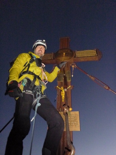 Gipfelkreuz Gro glockner am 9 9 2012 um 05 50 auf 3798m hoechster Punkt Oesterreichs 