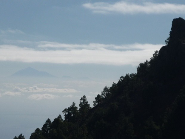 La Palma Blick auf Teneriffa und den Teide