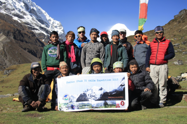 Team Erstbesteigungsversuch Sherson Peak Nepal 