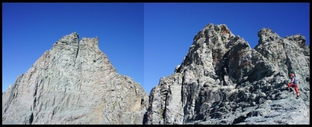 unterwegs zum Ringelspitz links 3247m 8 2012 Mit einigen Kletterstellen 