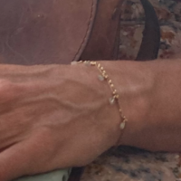Foto 1 - Armband gold mit perlmut Steinchen