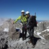 Peter(rechts) und ich auf dem Gipfel VrenelisGärtli